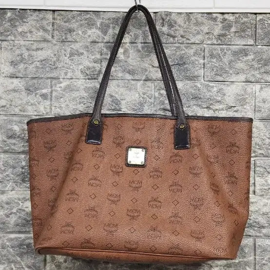 [BUNJANG] MCM Shopper Shoulder Bag Brown / 엠씨엠 쇼퍼백 숄더백