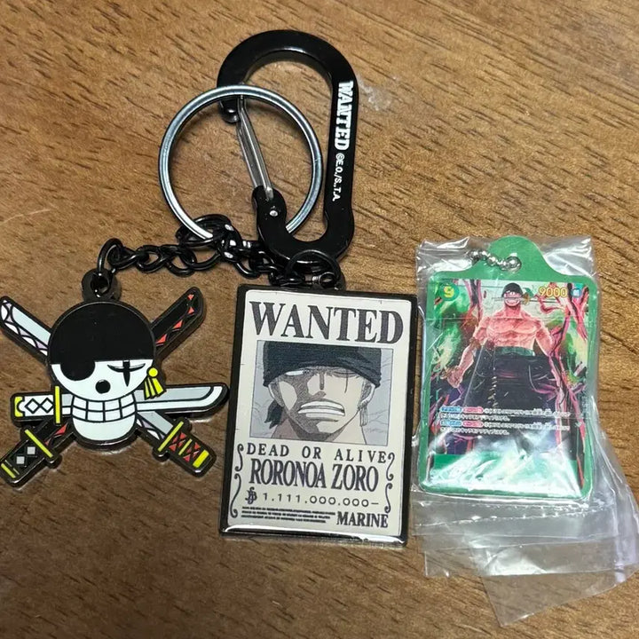 [BUNJANG] Zoro Giyung Metal Keyring &amp; Card Metal Keyring Bundle Set / 조로 기영이 메탈 키링 + 카드 메탈 키링 일괄