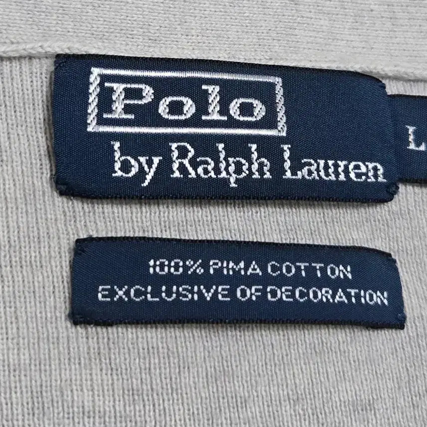 [BUNJANG] Polo Ralph Lauren Pima Cotton Cardigan - Grey / 폴로 랄프로렌 피마코튼 가디건 그레이