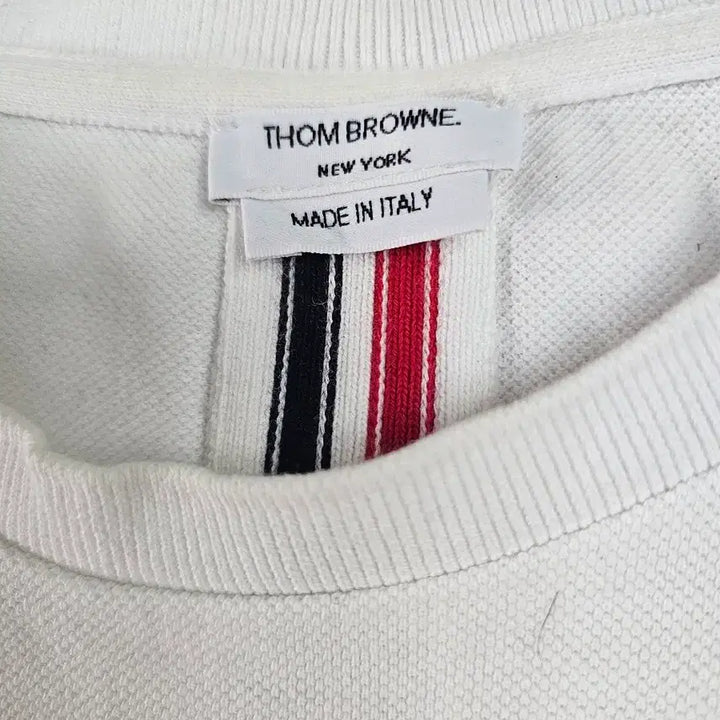 [BUNJANG] Thom Browne Signature Cotton Short Sleeve T-Shirt / 톰브라운 시그니처 코튼 반팔 티셔츠