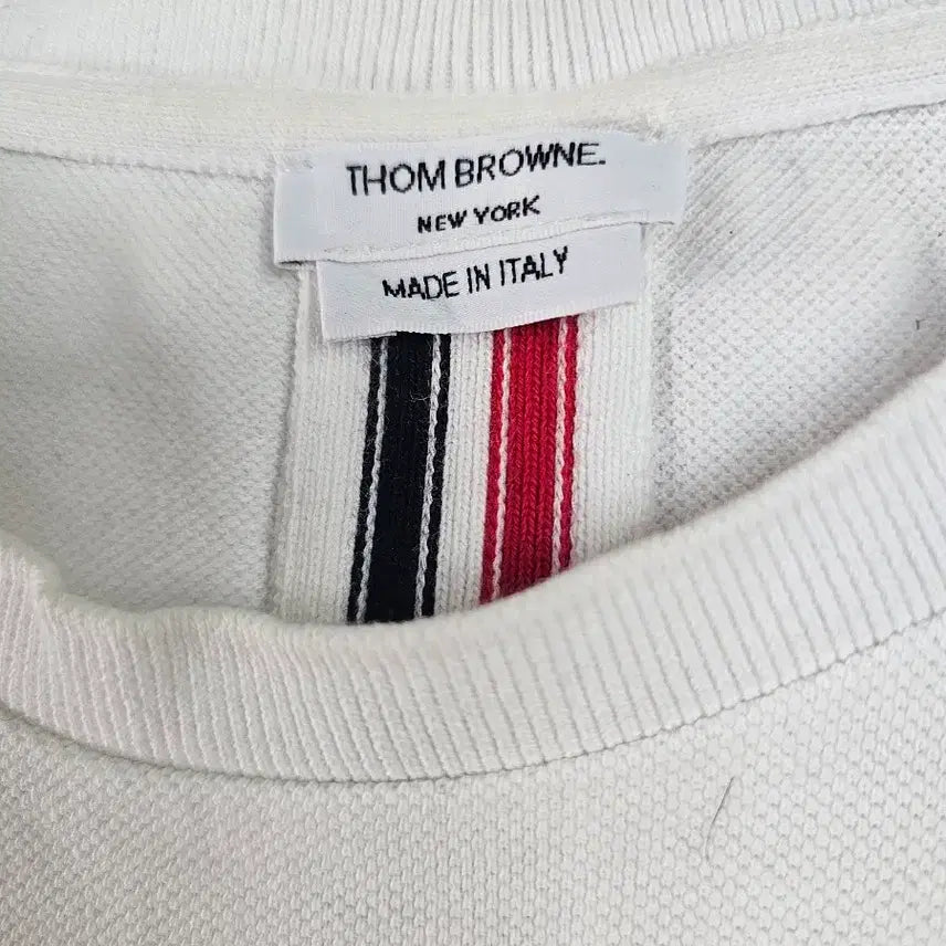 [BUNJANG] Thom Browne Signature Cotton Short Sleeve T-Shirt / 톰브라운 시그니처 코튼 반팔 티셔츠