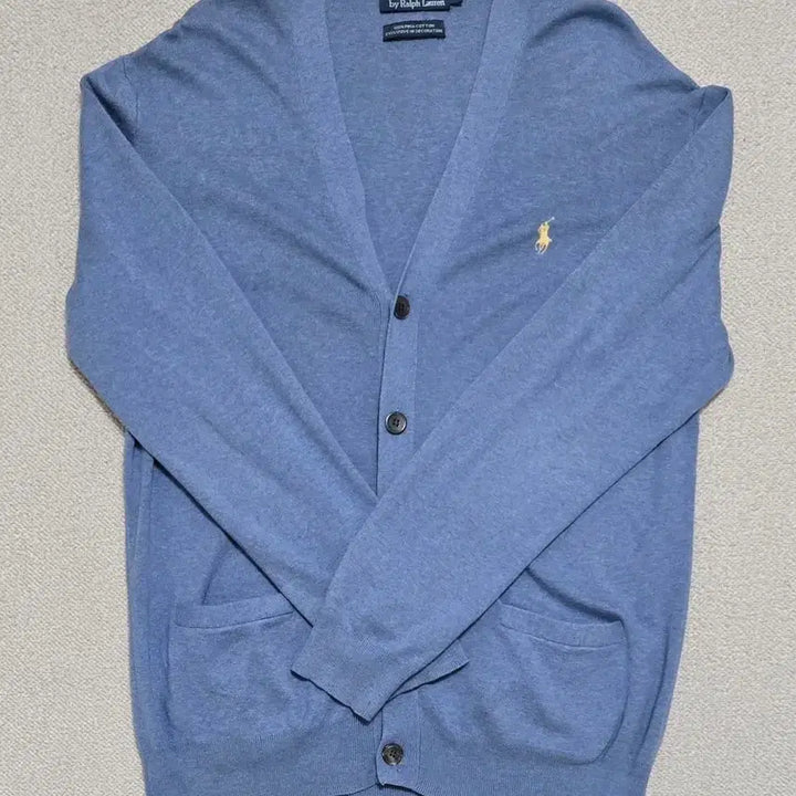 [BUNJANG] Polo Ralph Lauren Pima Cotton Cardigan Blue / 폴로 랄프로렌 피마코튼 가디건 블루