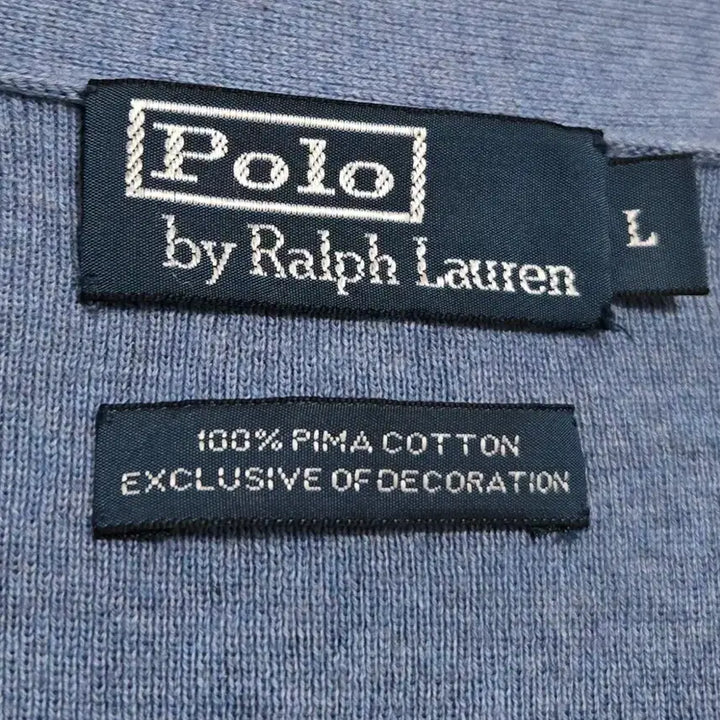 [BUNJANG] Polo Ralph Lauren Pima Cotton Cardigan Blue / 폴로 랄프로렌 피마코튼 가디건 블루