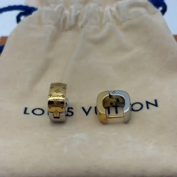 [BUNJANG] Louis Vuitton Gold/Silver Metal Ear Cuff Earrings / 루이비통 골드/실버 귀걸이
