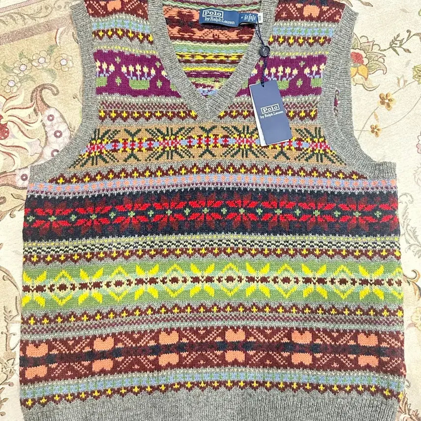 [BUNJANG] Polo Ralph Lauren Fair Isle Vest (M) / (새상품/M)폴로 랄프로렌 페어아일 베스트