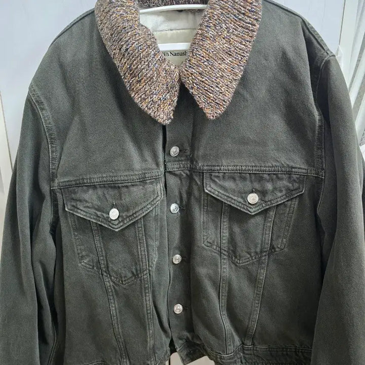 [BUNJANG] Zara Náhuíchica Denim Jacket Dark Khaki XL / [XL] 자라 나누시카 데님 자켓 다크 카키