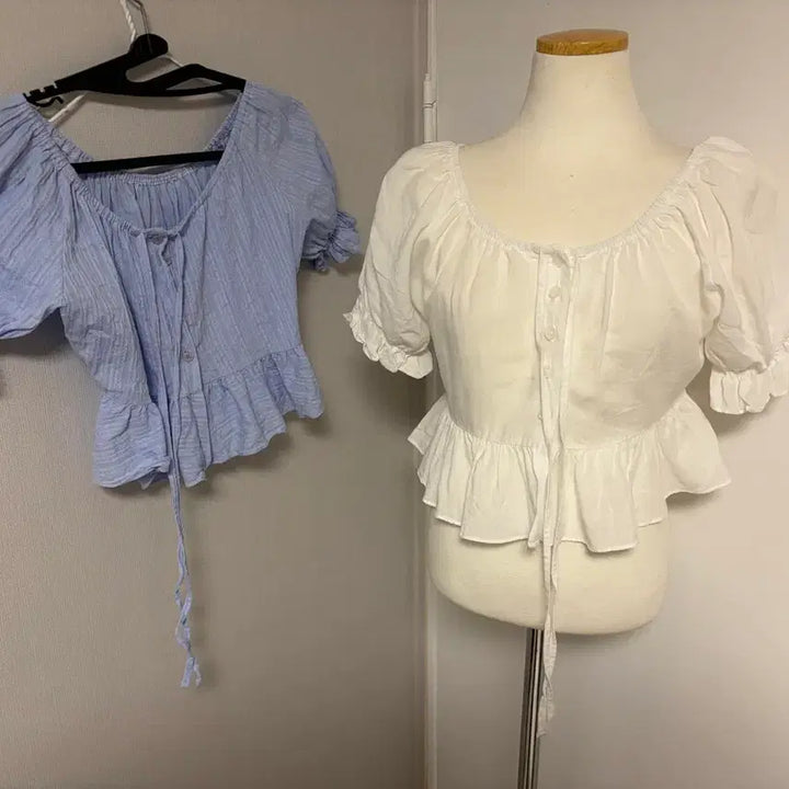 [BUNJANG] Ethnic Frill Blouse - White / (공장재고정리/새상품)에스닉 프릴 블라우스 화이트