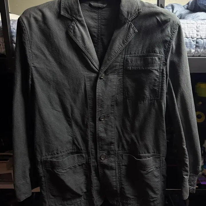 [BUNJANG] Polo Ralph Lauren Seersucker Black Jacket / 찹스 랄프로렌 블랙 자켓