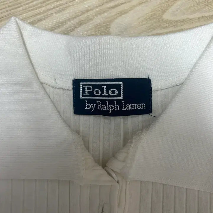 [BUNJANG] Polo Ralph Lauren White Cropped Collar T-Shirt / 폴로 랄프로렌 화이트 반팔 크롭 카라티