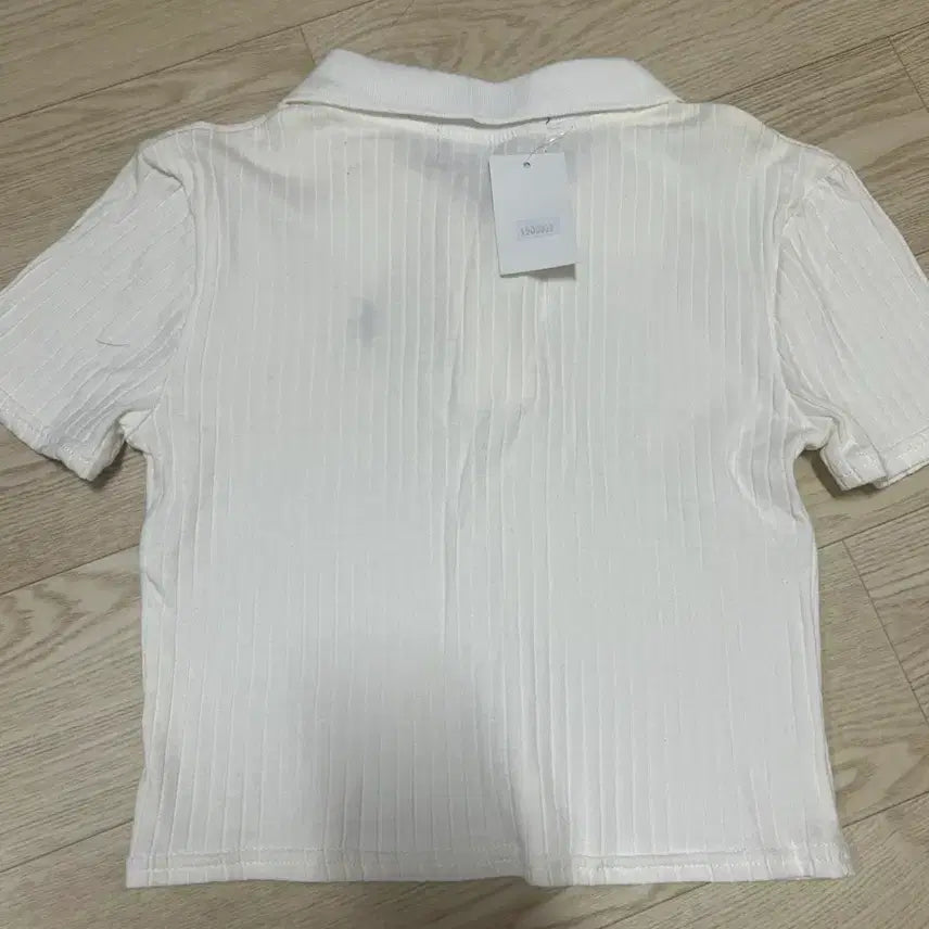 [BUNJANG] Polo Ralph Lauren White Cropped Collar T-Shirt / 폴로 랄프로렌 화이트 반팔 크롭 카라티