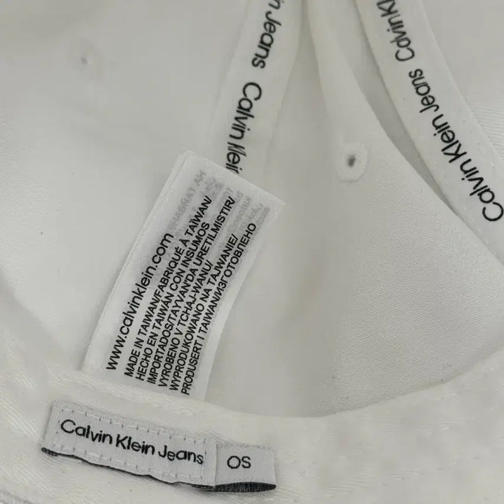 [BUNJANG] Calvin Klein White Cotton Twill Ball Cap Hat / 캘빈클라인 흰색 볼캡 모자