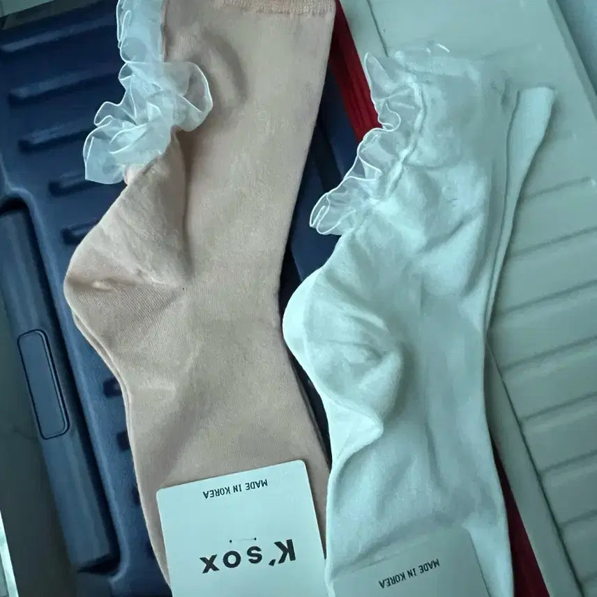 [BUNJANG] Lace Trim Ankle Socks (3-Pack) / 레이스 양말