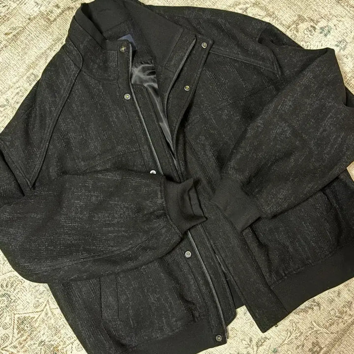 [BUNJANG] JUUN.J 25FW Jacquard Pattern Stand Collar Padded Blouson Blue / 준지 25fw 자카드 패턴 스탠칼라 패딩 블루종 52