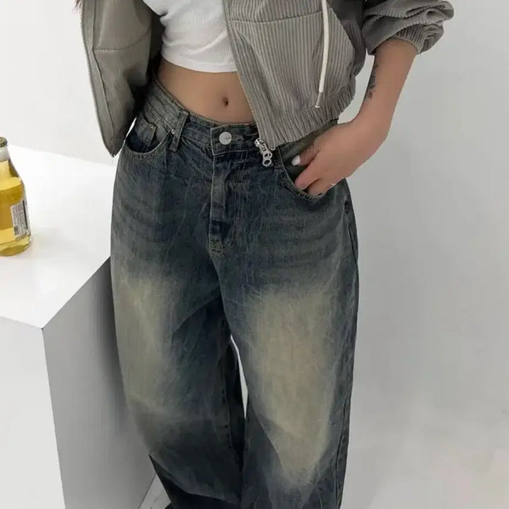 [BUNJANG] Vintage Washed Denim Pants / 빈티지 워싱 데님 팬츠