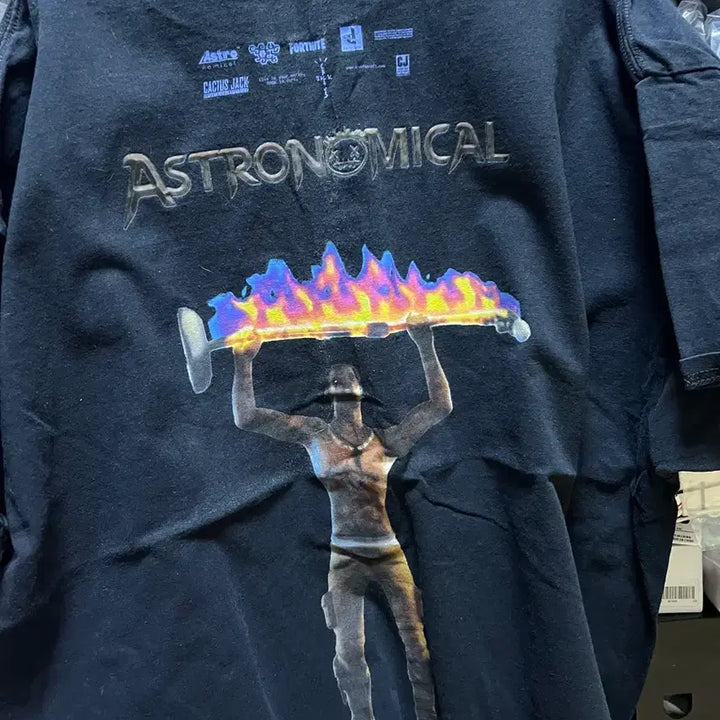 [BUNJANG] Travis Scott Astronomical Tee Black / Travis Scott Astronomical Tee 스캇머천티