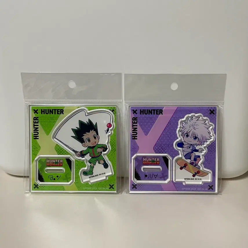 [BUNJANG] Hunter x Hunter Gon &amp; Killua Mini Acrylic Stand Bundle Set / 헌터헌터 미니 아크릴 스탠드 곤, 키르아 일괄