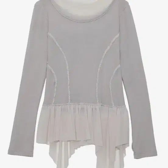 [BUNJANG] Flare Up Layered Lace Frill Long Sleeve / 플레어업 Layered Lace Frill Long Sleeve