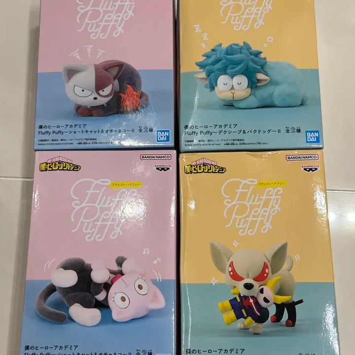 [BUNJANG] My Hero Academia Fluffy Puffy Doll Bundle Set / (빠른거래/신상)나의 히어로 아카데미아 Fluffy Puffy 인형 일괄