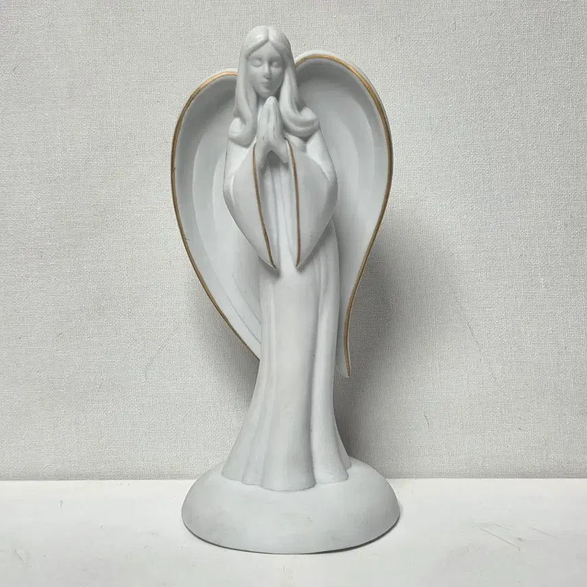 [BUNJANG] 1980s French Ceramic Angel Catholic Figurine / 80년대 프랑스 천사 도자기 천사 도자기 가톨릭