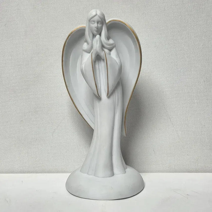 [BUNJANG] 1980s French Ceramic Angel Catholic Figurine / 80년대 프랑스 천사 도자기 천사 도자기 가톨릭