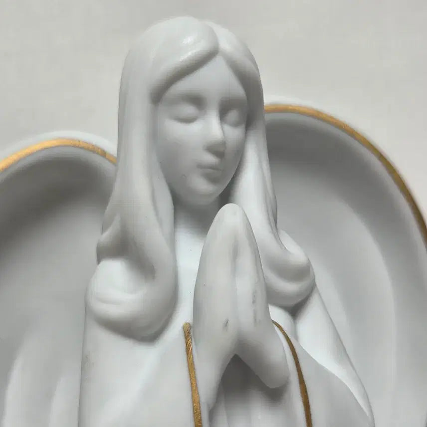 [BUNJANG] 1980s French Ceramic Angel Catholic Figurine / 80년대 프랑스 천사 도자기 천사 도자기 가톨릭