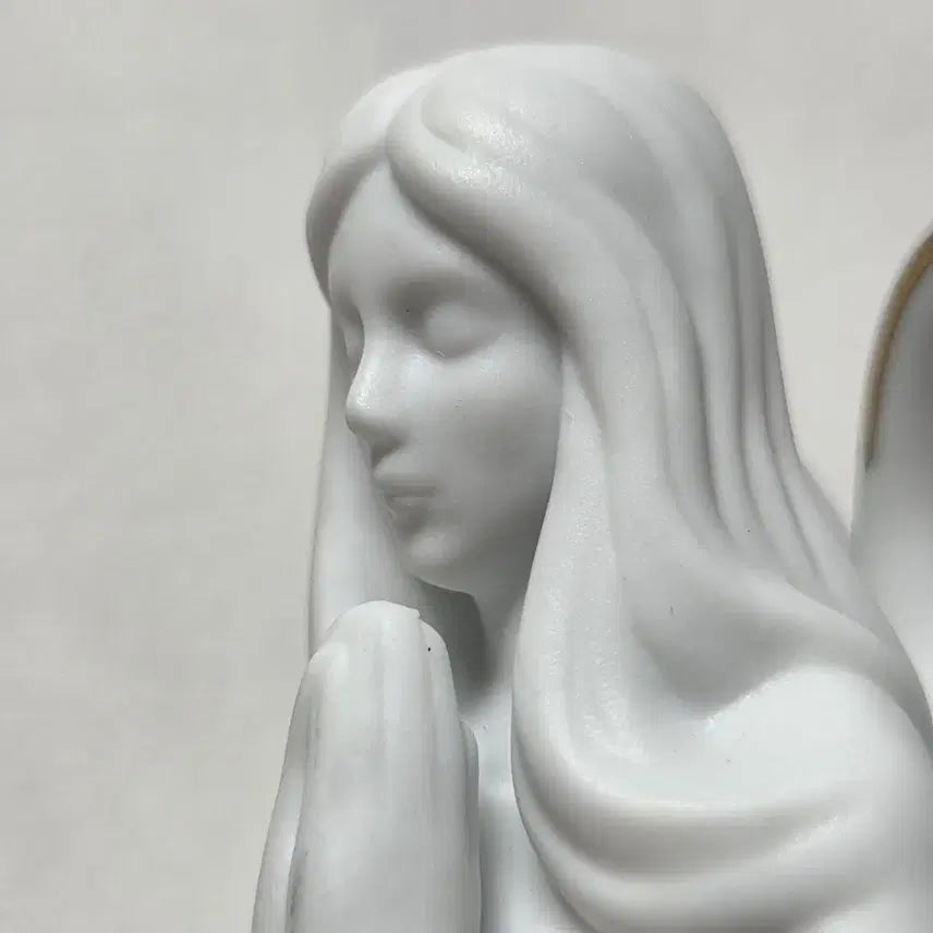 [BUNJANG] 1980s French Ceramic Angel Catholic Figurine / 80년대 프랑스 천사 도자기 천사 도자기 가톨릭