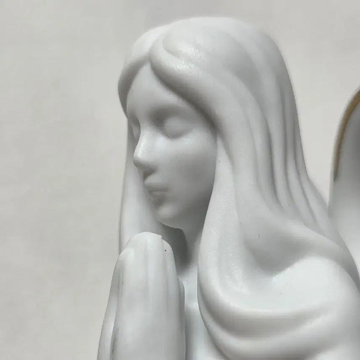 [BUNJANG] 1980s French Ceramic Angel Catholic Figurine / 80년대 프랑스 천사 도자기 천사 도자기 가톨릭