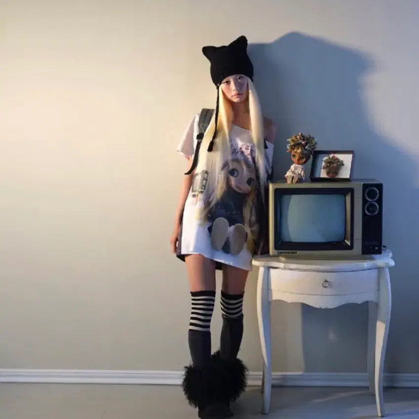 [BUNJANG] KOSEIO x Bryce Graphic Dress / 코이세이오 x 브라이스 그래픽 원피스