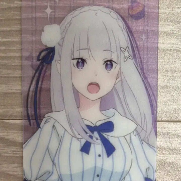 [BUNJANG] Re:Zero Emilia Clear Bookmark / 리제로 에밀리아 클리어 북마크(책갈피)