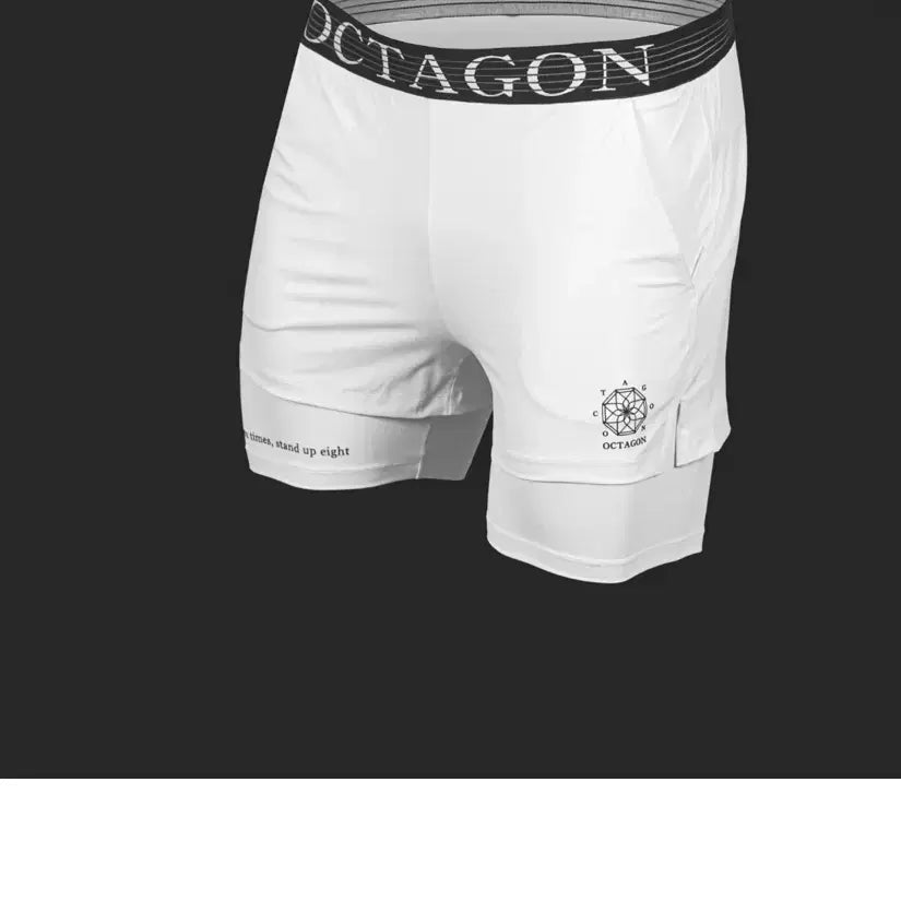 [BUNJANG] Octagon White Shorts / 옥타버스 옥타곤 화이트 반바지