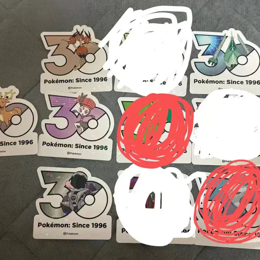 [BUNJANG] Pokemon 30th Anniversary Mega Festa Sticker Set / 포켓몬 메가페스타 30주년 스티커 교환 판매 조로아크
