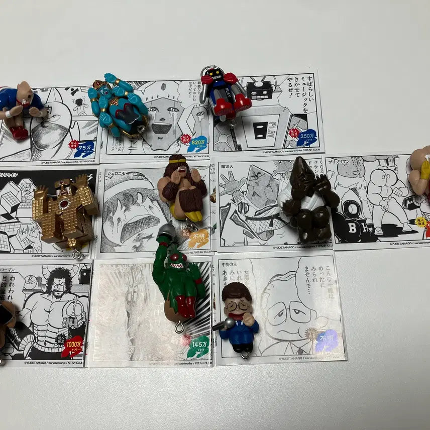 [BUNJANG] Kaiketsu Muscles Dogeza Keychain Set (10 types) / 쾌걸근육맨 도게자 키링 (10종 컴프)