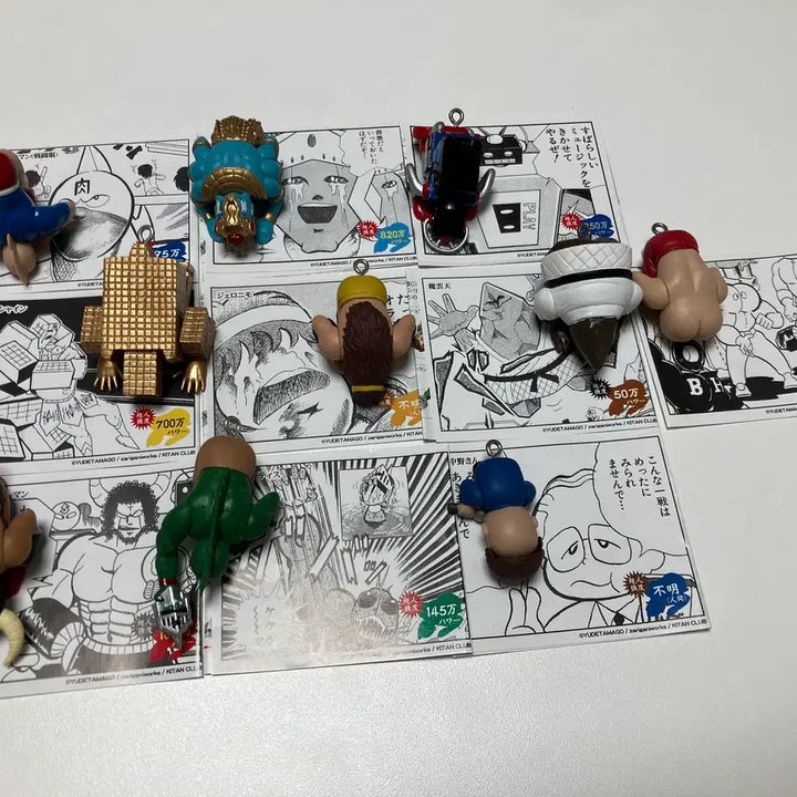 [BUNJANG] Kaiketsu Muscles Dogeza Keychain Set (10 types) / 쾌걸근육맨 도게자 키링 (10종 컴프)