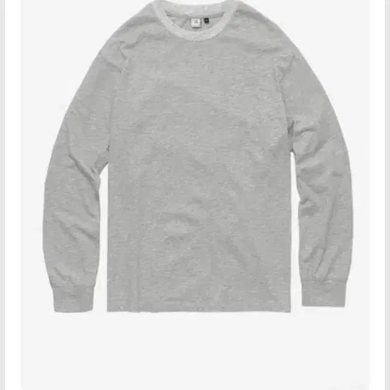 [BUNJANG] Politeru Slub Long Sleeve Melange Grey / [구매] [2] 폴리테루 슬럽 롱슬리브 멜란지그레이