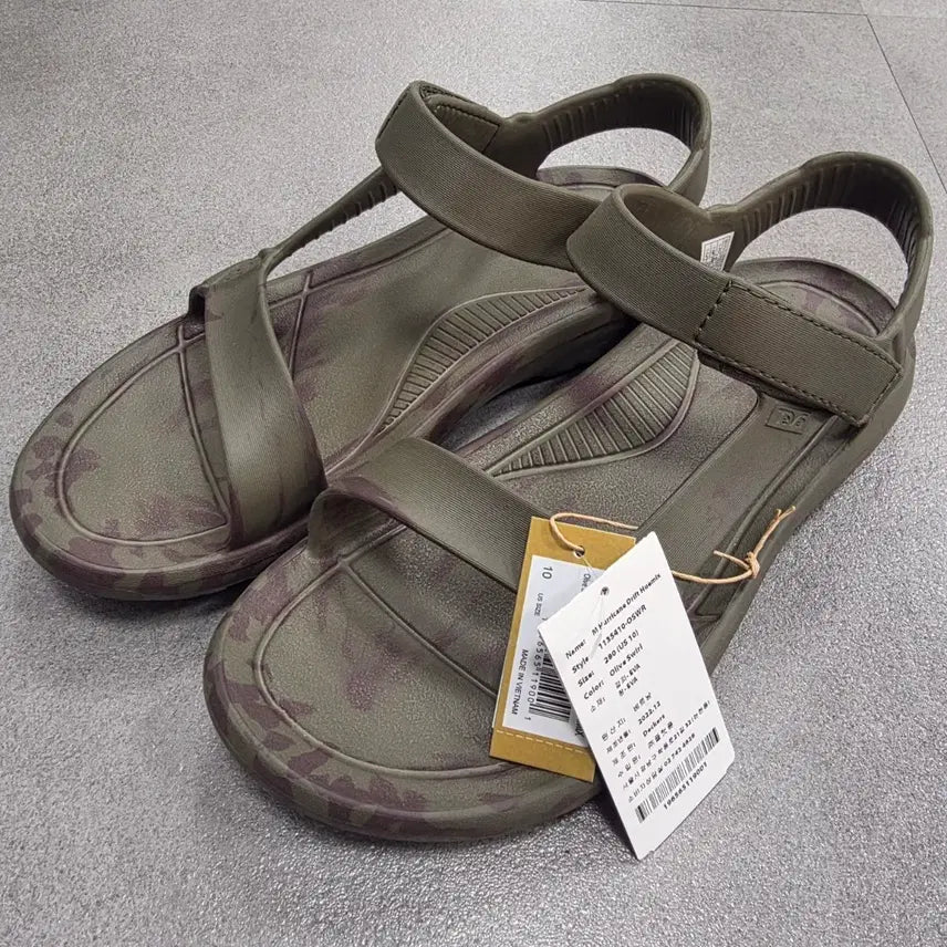 [BUNJANG] Teva Hurricane Drift Sandals Olive (270) / 테바 허리케인 드리프트 올리브 샌들 새상품 (270)