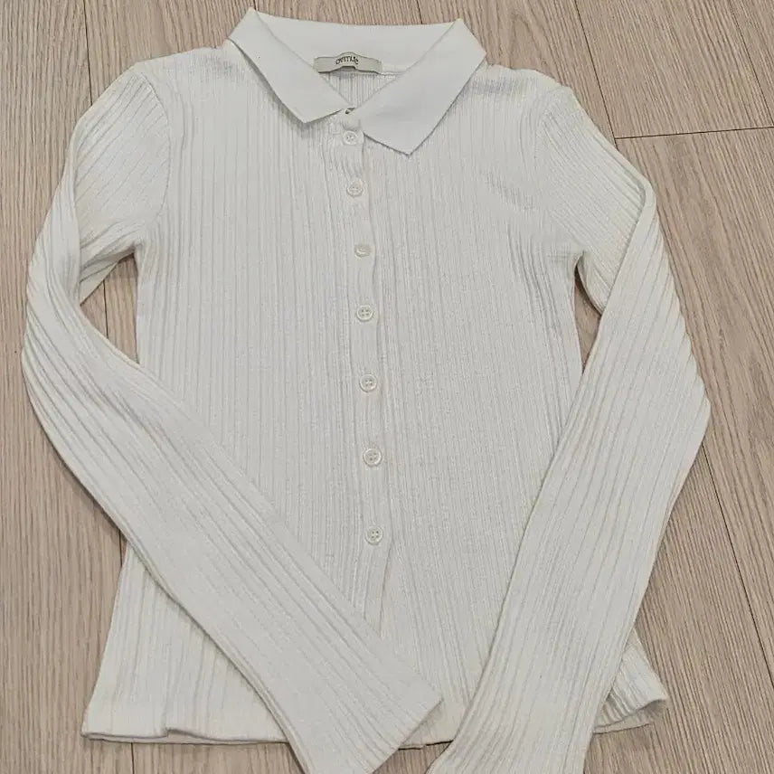 [BUNJANG] OVMUTE Collar Cardigan White / ovmute 카라 가디건