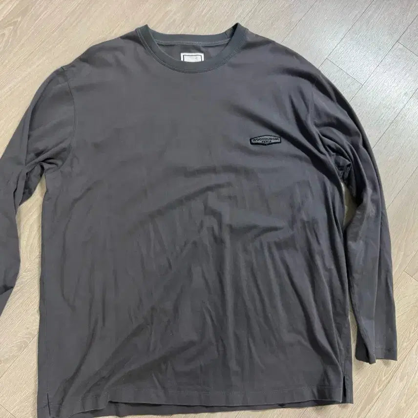 [BUNJANG] Wooyoungmi Back Logo Long Sleeve Charcoal Grey Size 52 / [52] 우영미 백로고 롱슬리브 차콜그레이