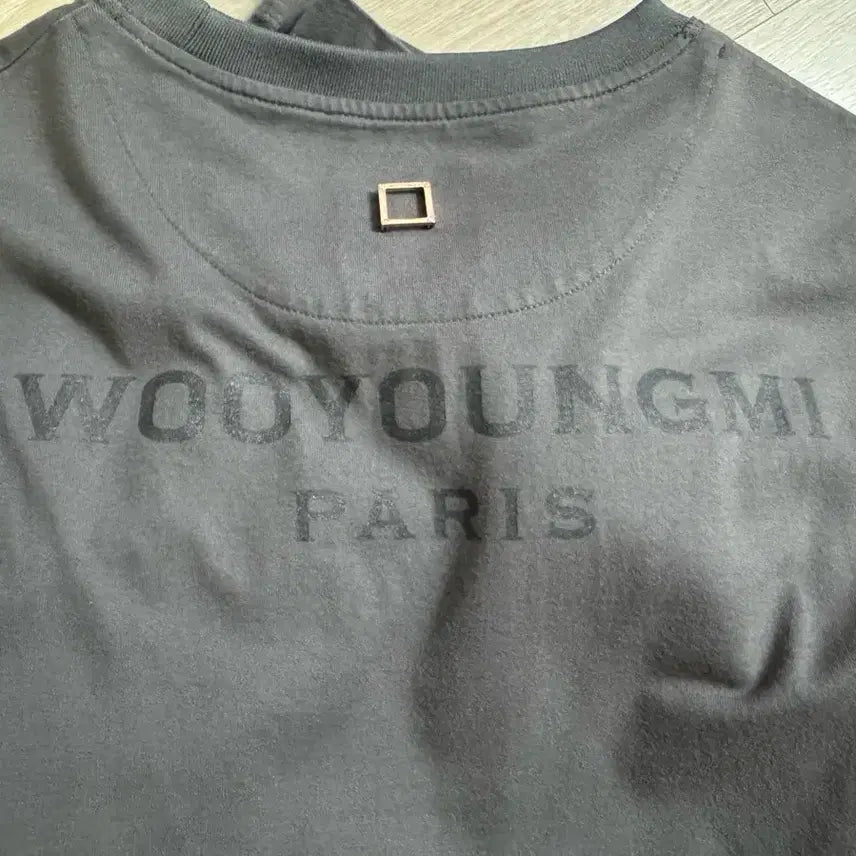 [BUNJANG] Wooyoungmi Back Logo Long Sleeve Charcoal Grey Size 52 / [52] 우영미 백로고 롱슬리브 차콜그레이