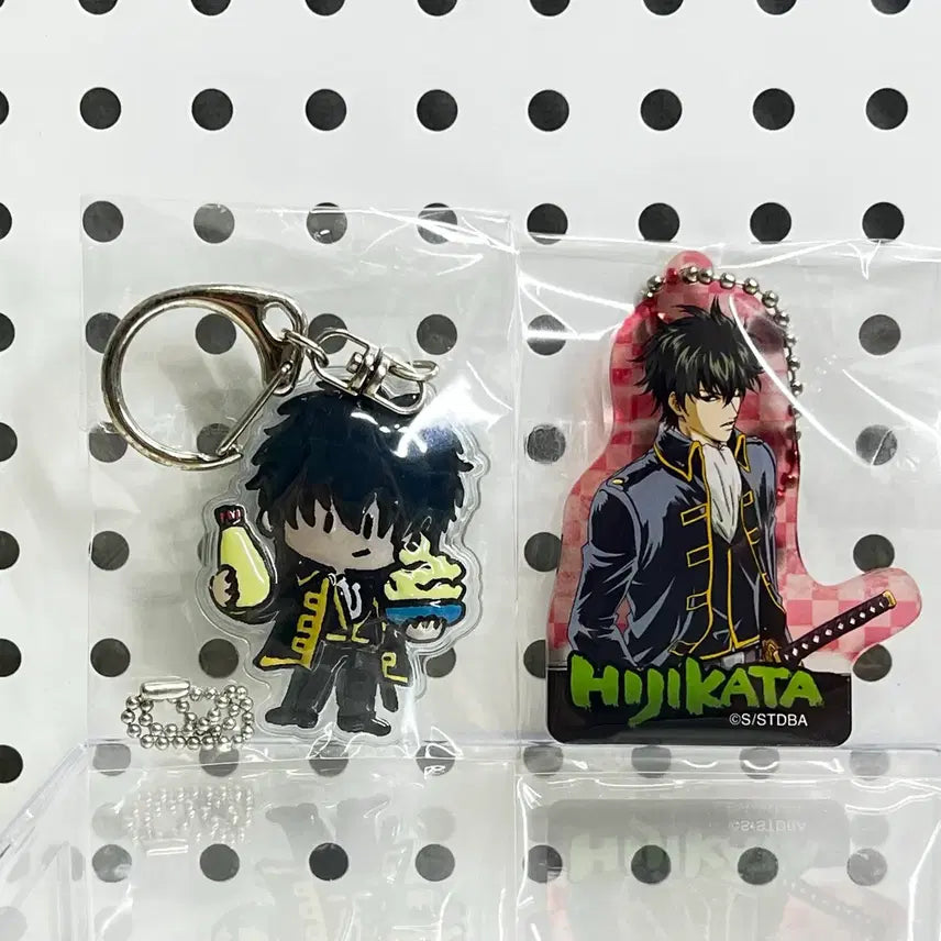 [BUNJANG] Gintama Hijikata Toushirou Fukuri Marukering Acrylic Charm Set / 은혼월드 히지카타 풋쿠리 말랑키링 아크릴 키링 일괄