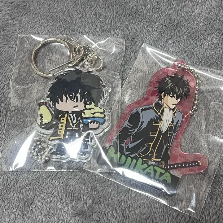 [BUNJANG] Gintama Hijikata Toushirou Fukuri Marukering Acrylic Charm Set / 은혼월드 히지카타 풋쿠리 말랑키링 아크릴 키링 일괄