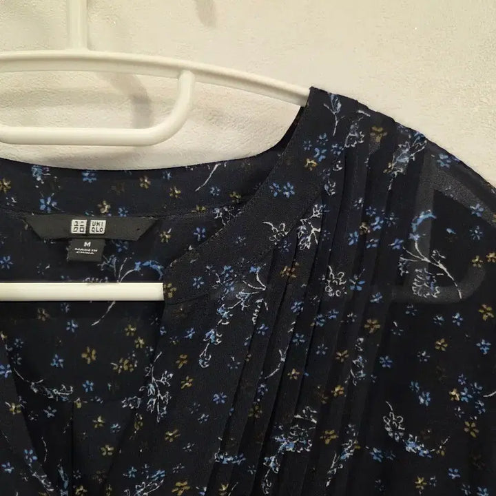 [BUNJANG] Uniqlo Chiffon Floral Midi Dress / 유니클로 쉬폰 원피스