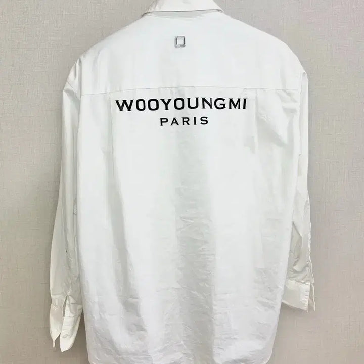 [BUNJANG] Wooyoungmi Back Logo Shirt White / [44] 우영미 백로고 셔츠 화이트