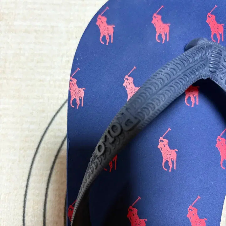 [BUNJANG] Polo Ralph Lauren Navy Pony Slippers / 폴로 랄프로렌 네이비 포니 슬리퍼