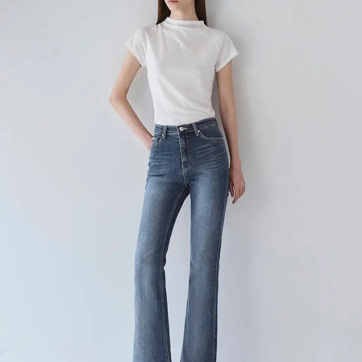 [BUNJANG] Hawa Amalfi Denim Basic S Size Bootcut Jeans / 하와 아말피 데님 베이직 S 완전새상품