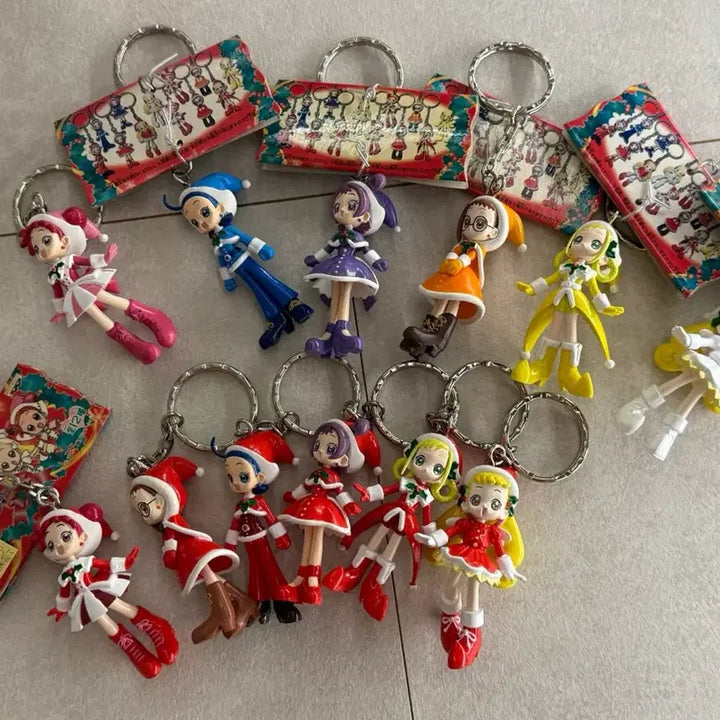 [BUNJANG] Ojamajo Doremi Christmas Figure Keychain (Rare) / (레어) 고전 꼬마마법사레미 크리스마스 피규어키링 팝니다