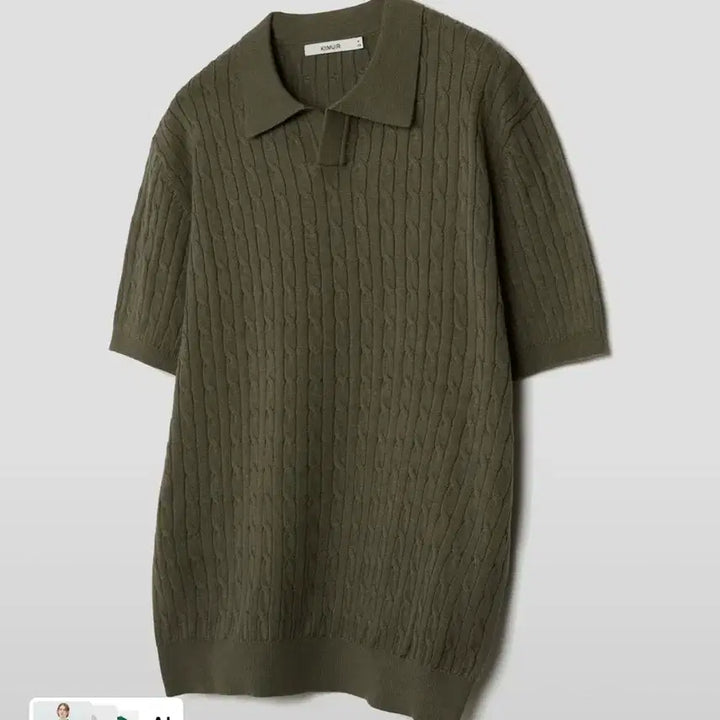[BUNJANG] KIMUER Cable Knit Polo Shirt XL / 키뮤어 케이블 카라 니트 XL 싸게판매