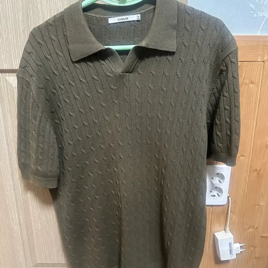 [BUNJANG] KIMUER Cable Knit Polo Shirt XL / 키뮤어 케이블 카라 니트 XL 싸게판매