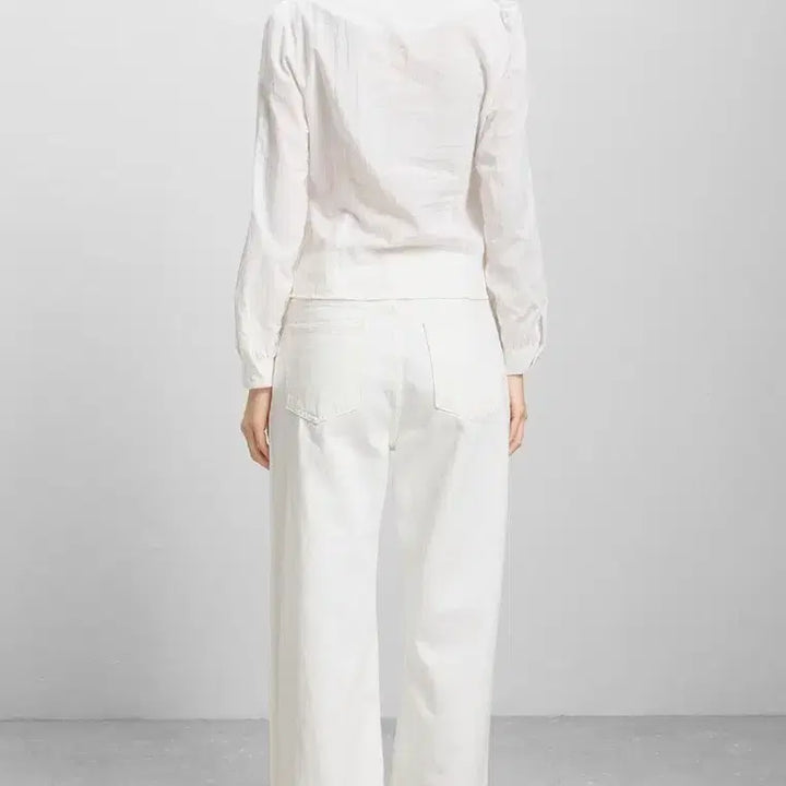 [BUNJANG] MIXXO Round Neck Peplum Blouse / MIXXO(미쏘) 라운드넥 페플럼 블라우스