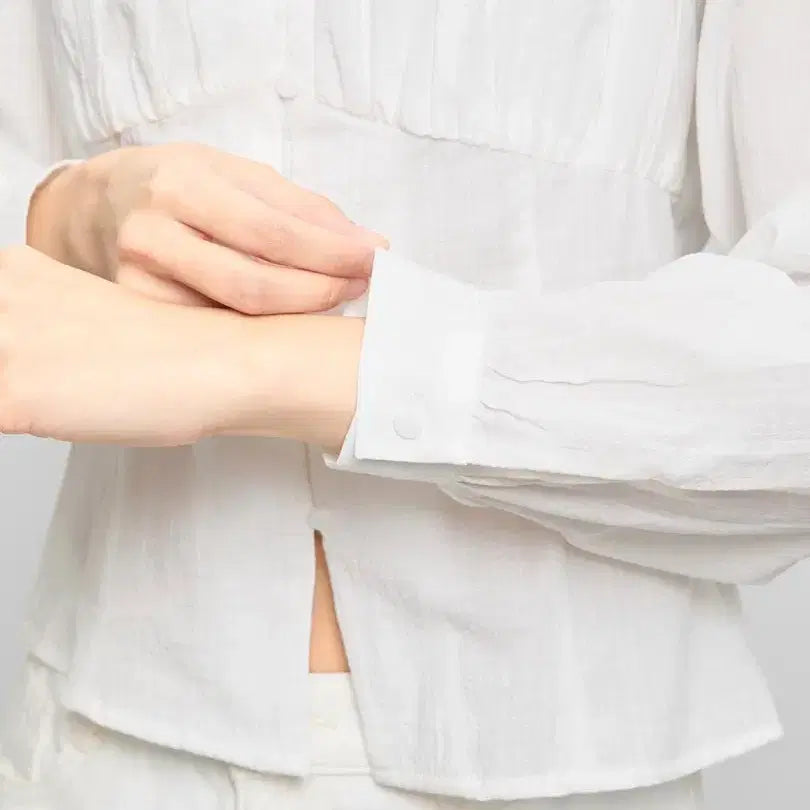 [BUNJANG] MIXXO Round Neck Peplum Blouse / MIXXO(미쏘) 라운드넥 페플럼 블라우스
