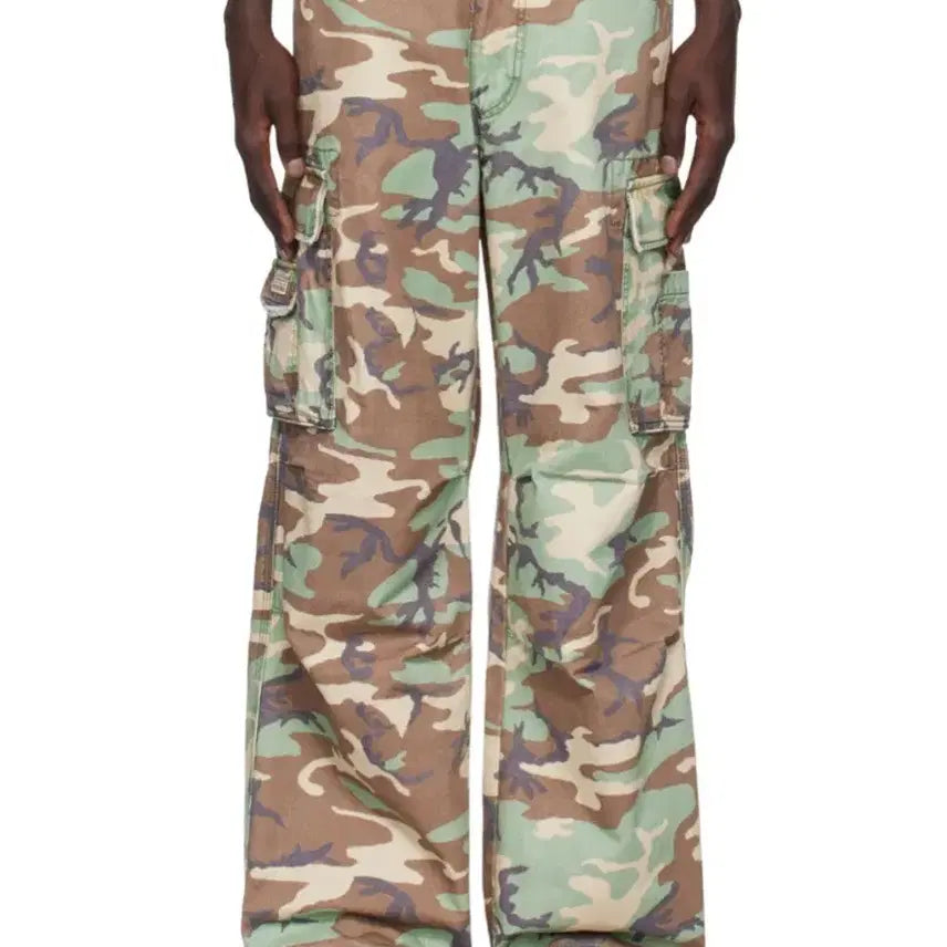 [BUNJANG] ERL Camouflage Cargo Pants / ERL 카모팬츠